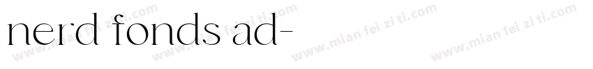 nerd fonds ad字体转换